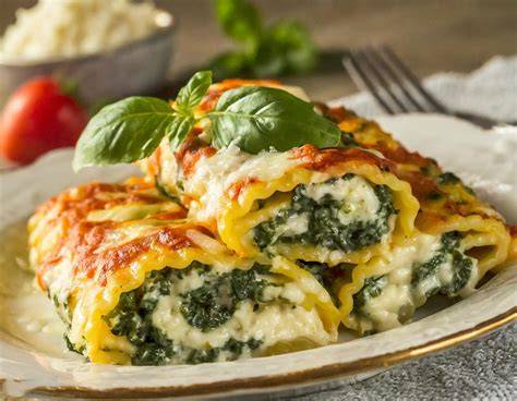 mezcla de ricota y vegetales para rellenar pasta