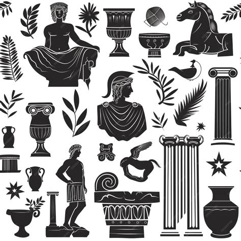 Ilustración de antiguos griegos o romanos planchando con barras de metal calentadas o mazos.