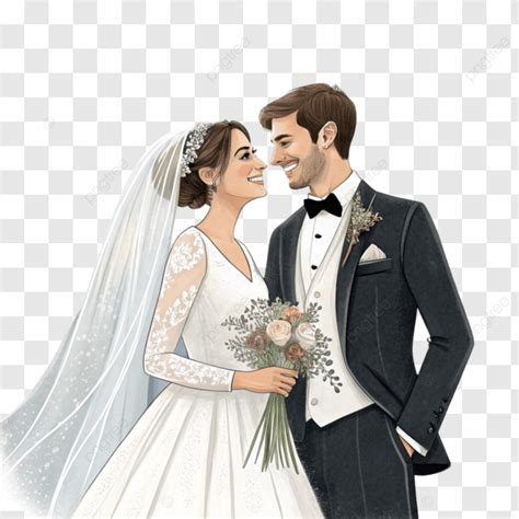 ilustración de una pareja de novios realizando el corte conjunto de la tarta con una espada ceremonial
