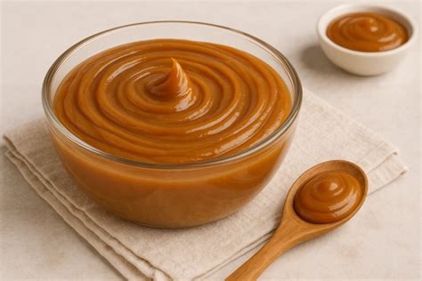 Proceso de cocción del manjar blanco de lúcuma en una olla