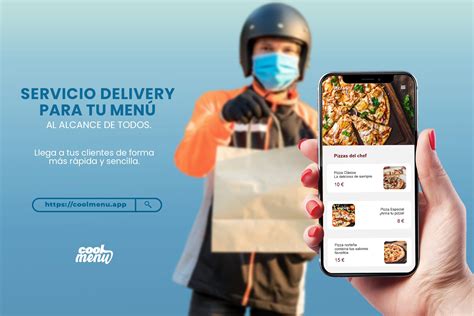 Infografía sobre cómo funciona la entrega de comida a domicilio con una aplicación