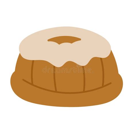Ilustración de un pound cake tradicional o vintage