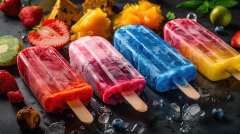 Foto de paletas heladas de lúcuma en moldes individuales