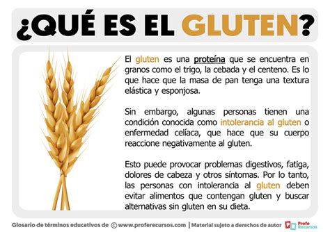 Esquema explicativo sobre qué es el gluten y su impacto en la salud intestinal