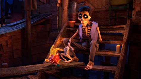 Héctor y Coco en el pasado, un momento de la película