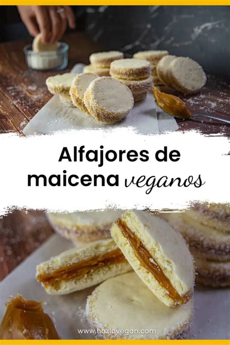Alfajores de maicena veganos recién horneados y listos para rellenar