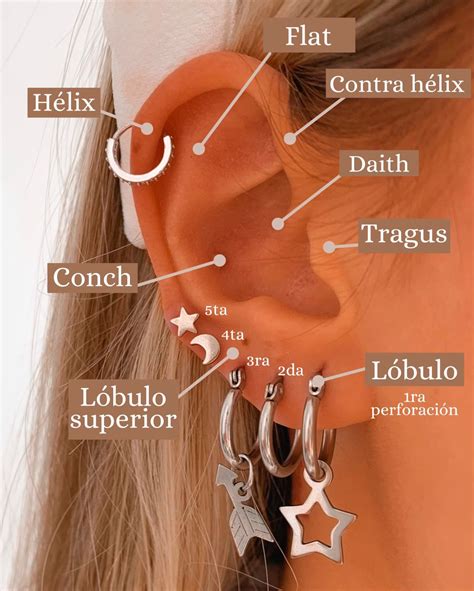 Foto temática de piercings orales y sus accesorios