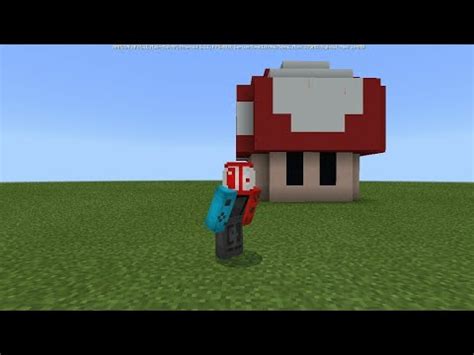 Jugador plantando un champiñón en Minecraft