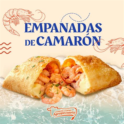 Empanadas de camarón doradas y listas para servir