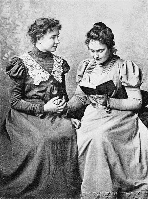 Helen Keller y Anne Sullivan en 1888