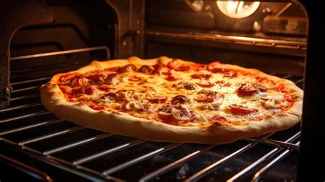 Foto: Pizza a la piedra recién horneada con bordes crujientes