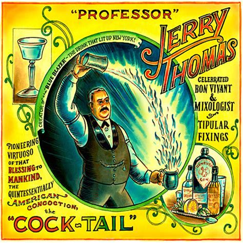 Ilustración de Harry Johnson, pionero de la coctelería