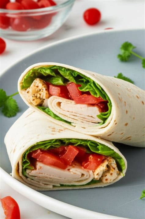 Ejemplo de wrap de tomate montado