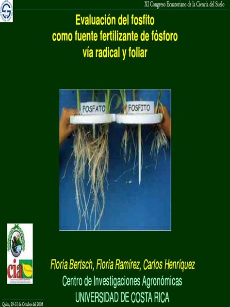 Tabla comparativa de efectos del fosfito en diferentes cultivos