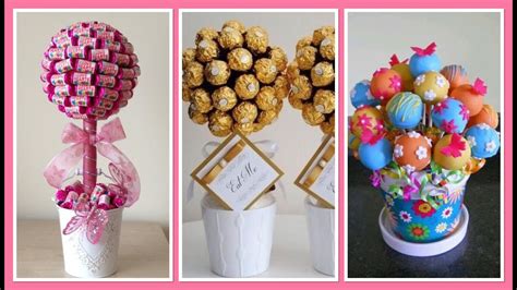 Variedad de centros de mesa comestibles para baby shower