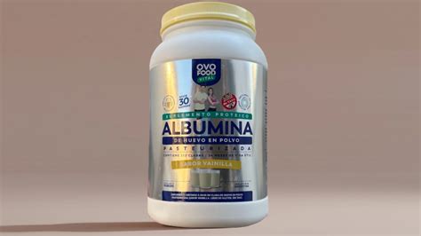 Envase de albúmina en polvo y clara de huevo deshidratada