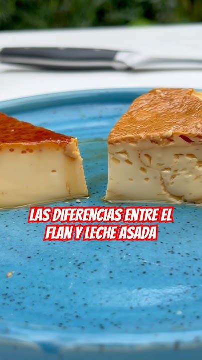 Infografía comparativa: Leche Asada vs. Flan