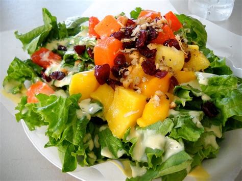 Foto: Ensalada con vinagreta tropical