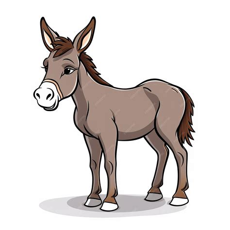 Ilustración de un burro, símbolo de explotación animal
