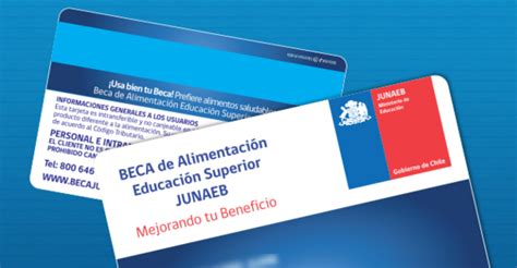 Esquema de la tarjeta Junaeb BAES