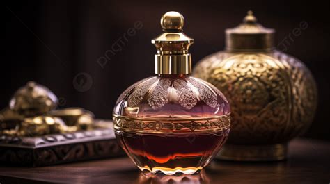 Botella de perfume de aspecto antiguo