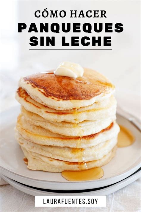 Panqueques sin leche recién hechos