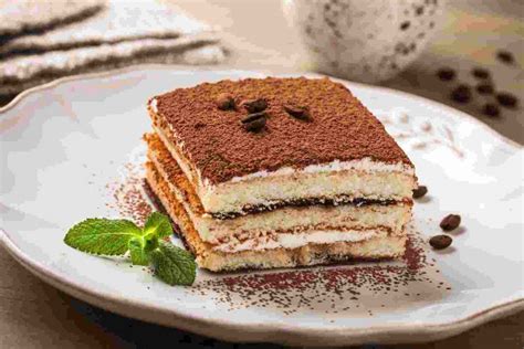 Ilustración de un tiramisú italiano.