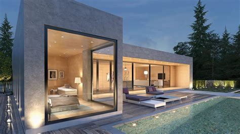 Fotografía de una casa prefabricada moderna con diseño personalizable.