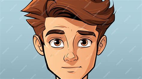 Caricatura de un hombre con pelo desordenado y una expresión astuta.