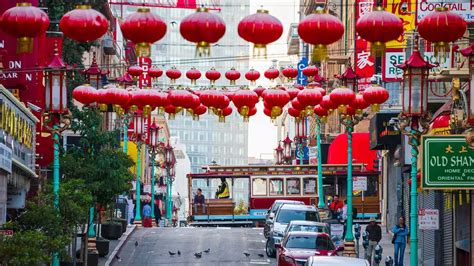 Fotografía antigua de la calle Chinatown en San Francisco
