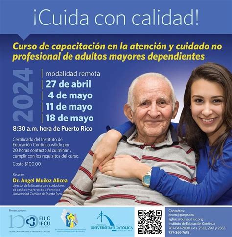 Certificación profesional para cuidadores de adultos mayores