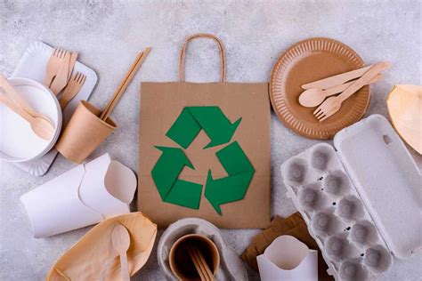 Ejemplos de envases ecológicos y productos de moda vegana.