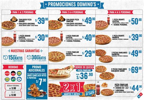 comparativa de precios de pizzas familiares en Domino's Pizza