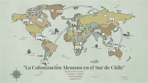 Mapa de la colonización alemana en el sur de Chile durante el siglo XIX