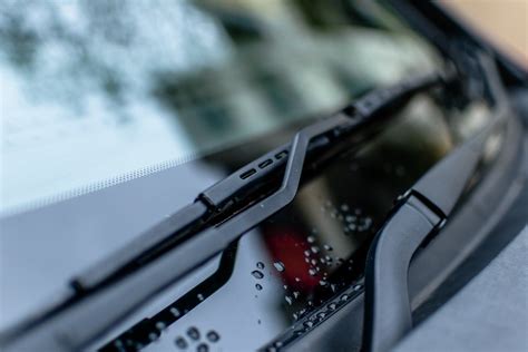 Detalle de la frit band en un parabrisas de automóvil