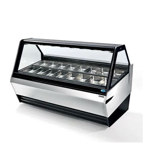Fotografía de vitrina refrigerada para helados