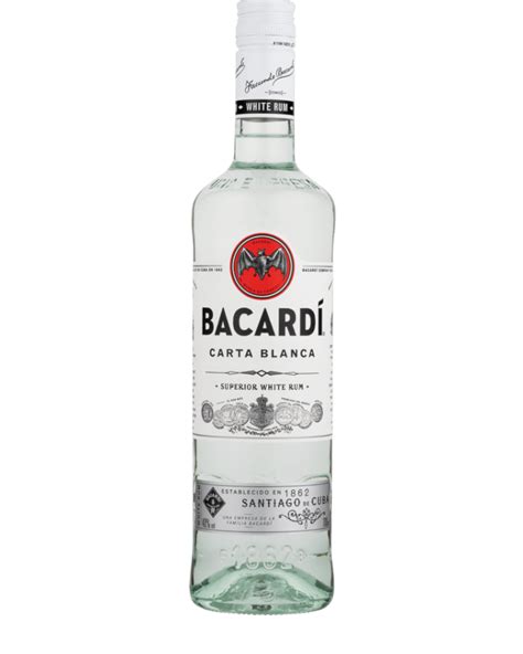 Botella de Ron Blanco Bacardí Carta Blanca