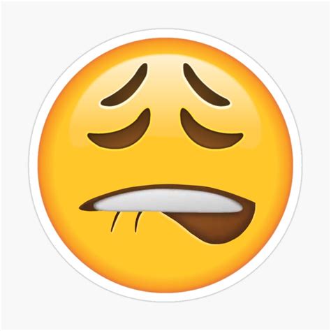 Emoji de unos labios mordiéndose el labio inferior