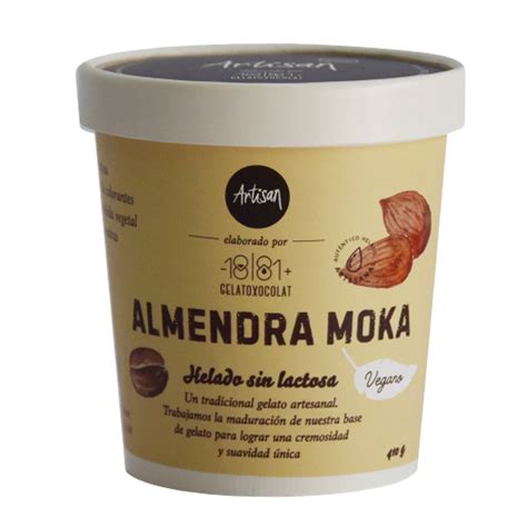 Variedad de helados veganos envasados o mostrando opciones de postres helados a base de plantas