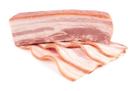 Imagen de un corte transversal de tocino de cerdo mostrando el panículo adiposo