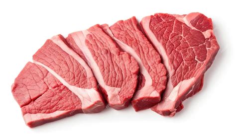 filetes de carne cruda de res de buena calidad