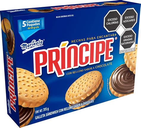 Infografía nutricional basada en los valores por 100g de las galletas Príncipe.