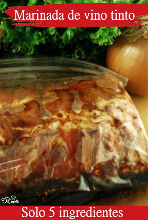 Ingredientes para marinada de vinagre de vino y mostaza