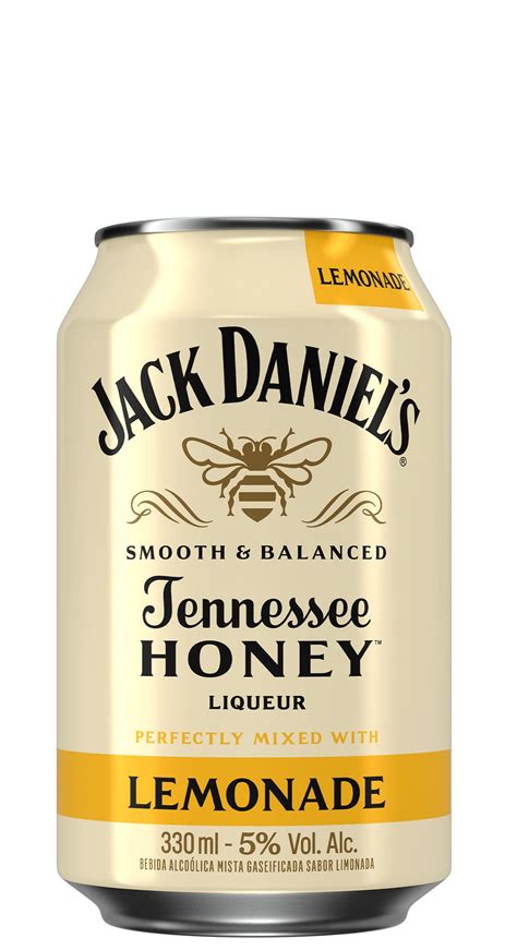 Botella de Jack Daniel's Tennessee Honey con un fondo de colmena o elementos de miel
