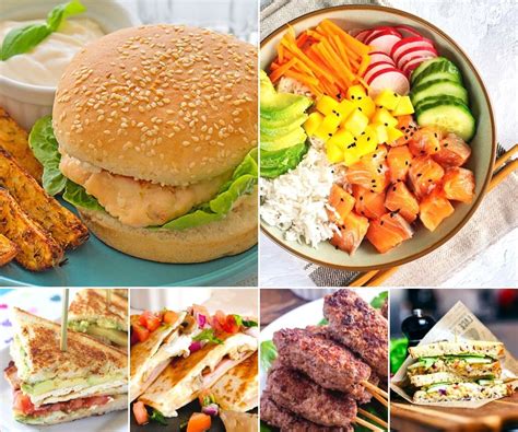 Collage de fotos de celebridades disfrutando de comida rápida y quesos.