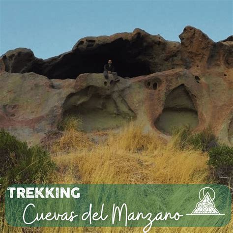 Esquema de la ruta de trekking Cuevas del Manzano con puntos clave