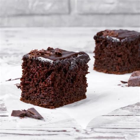 bizcocho de chocolate sin polvos de hornear