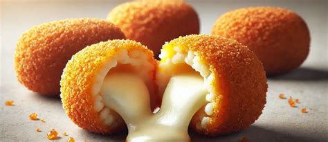 Foto de supplì recién fritos servidos como aperitivo