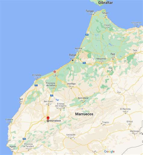 Mapa de la costa de Asilah, Marruecos, donde fue hallado el cadáver