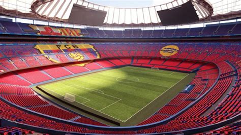 Ilustración del estadio Camp Nou del FC Barcelona